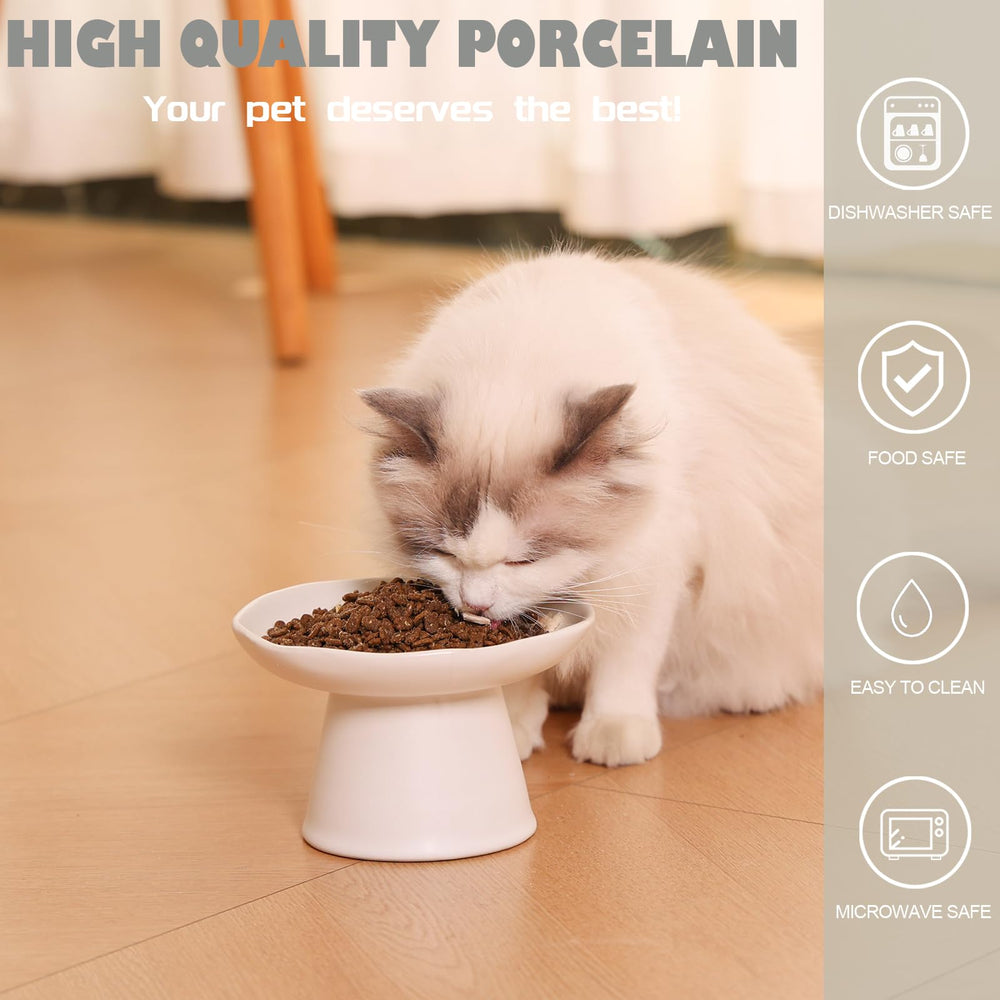 LOVINFURBABY raised cat feeder 39-in-height supports comfortable posture during meals