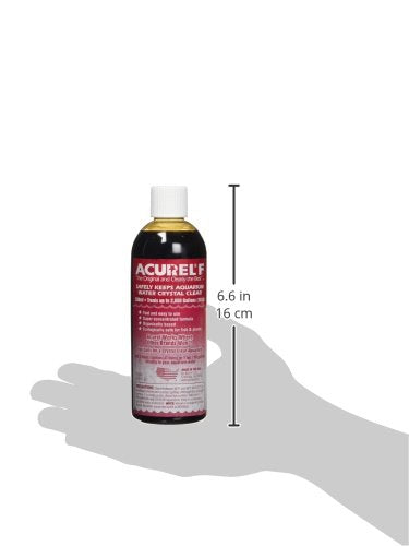 Loving Pets Acurel F250 aquarium scene shows safe natural clarifier improving clarity and tank health