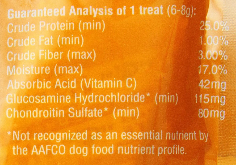 Loving Pets Gourmet Wraps ingredients closeup—real chicken, sweet potato, vegetables for canine nutrition.