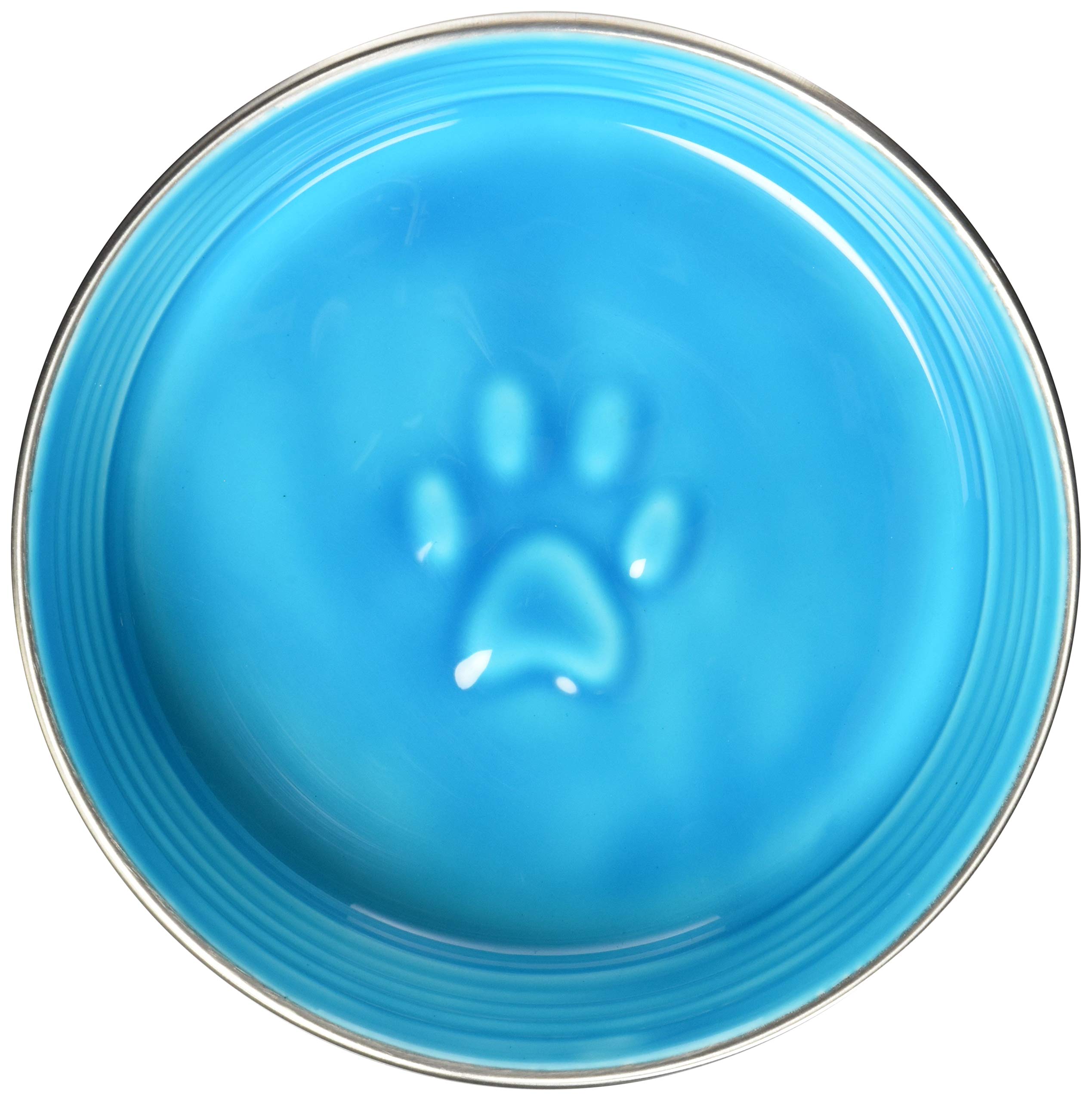 Loving Pets Le Bol close-up shows rubber base for stability during feeding.
