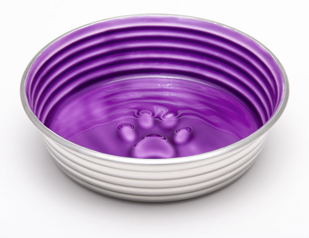 Loving Pets Le Bol lilac enamel-ceramic bowl with no-slip base for cleaner mealtimes