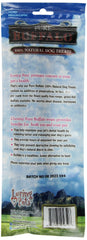 Loving Pets Pure Buffalo bully stick 12-inch pack closeup, supports dental health through chewing.