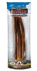 Loving Pets Pure Buffalo bully stick 12-inch pack unwrapped, long-lasting chew for dogs.