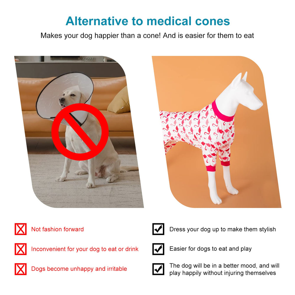 LovinPet 3XL flamingo-fit pjs for large dogs like pitbulls