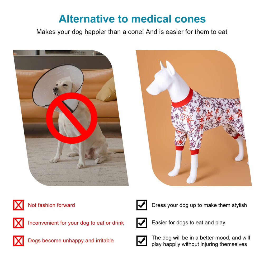 LovinPet anti-licking and calming dog clothes support rest during home time.