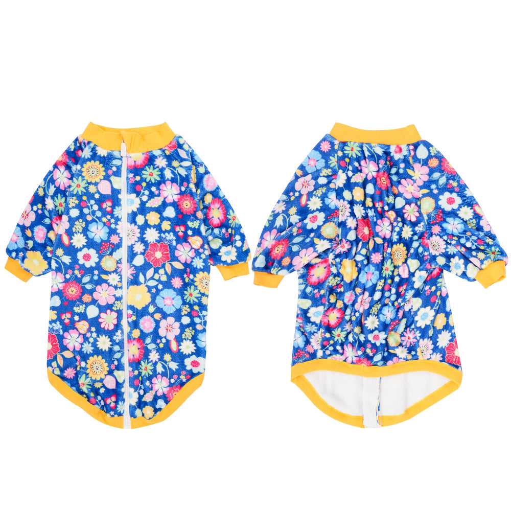 LovinPet Indoor outdoor wear blue keeps dogs comfy on cold days