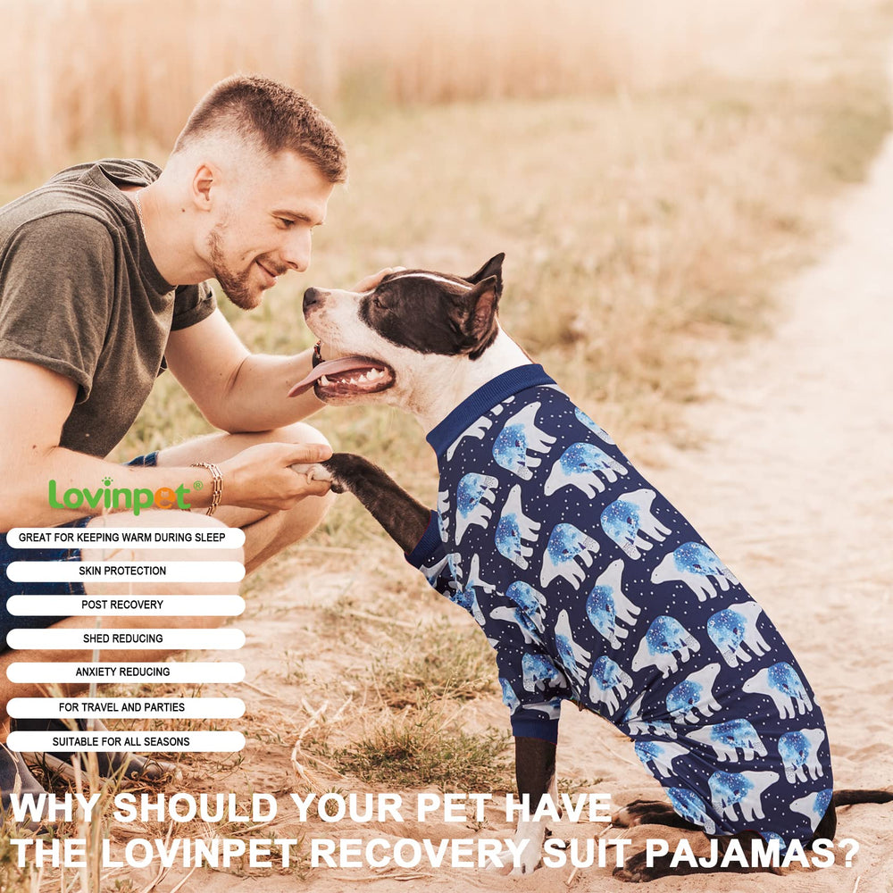 LovinPet Big Dog Pajamas buyer story highlights itch relief and skin-friendly wear