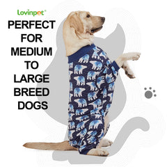LovinPet Big Dog Pajamas cone-free fit supports comfortable recovery after surgery
