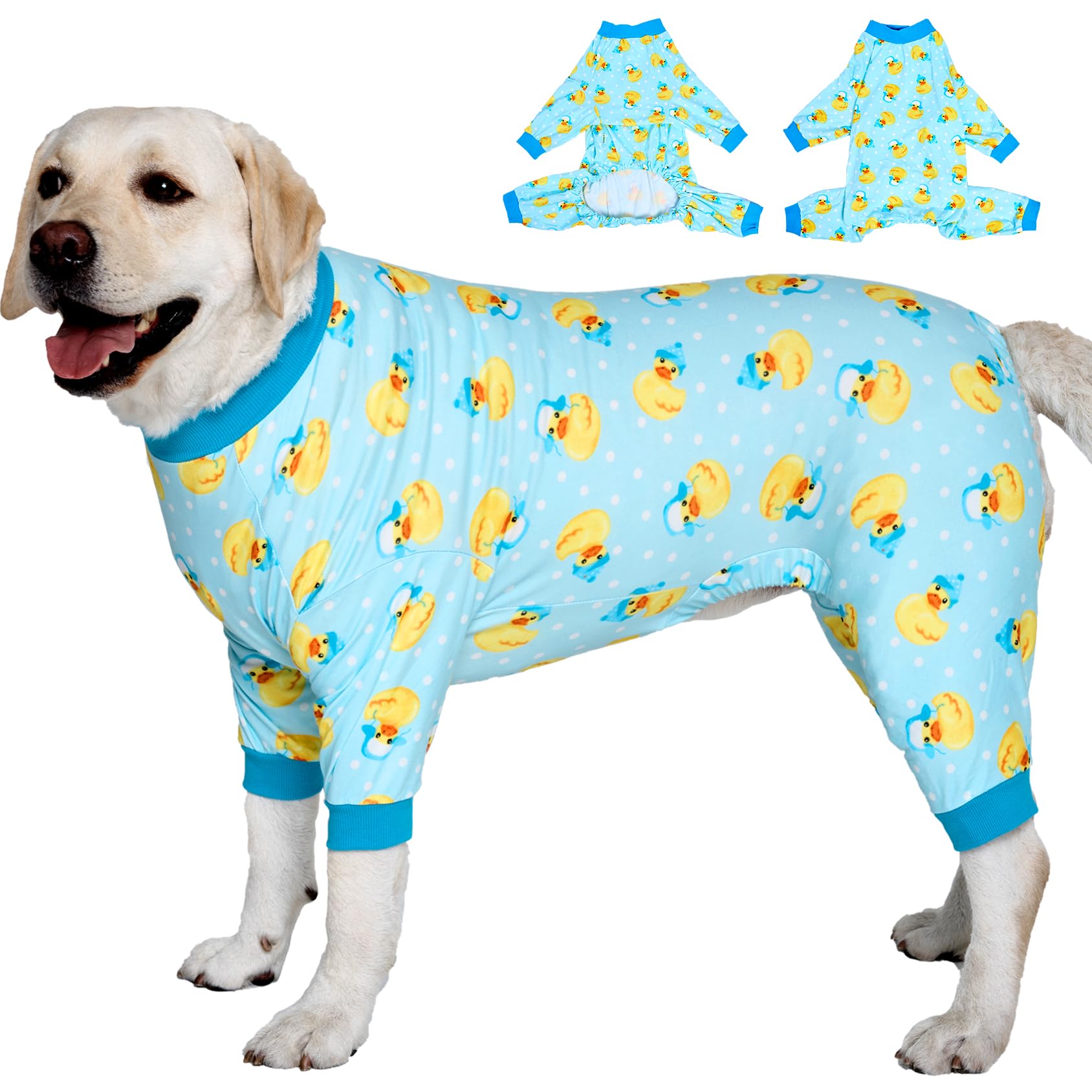 LovinPet big-dog-wound-care-shirt front view provides comfortable recovery wear