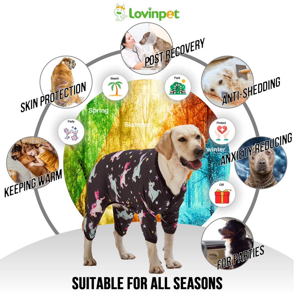 LovinPet big dogs onesies soft-touch design may ease anxiety in dogs