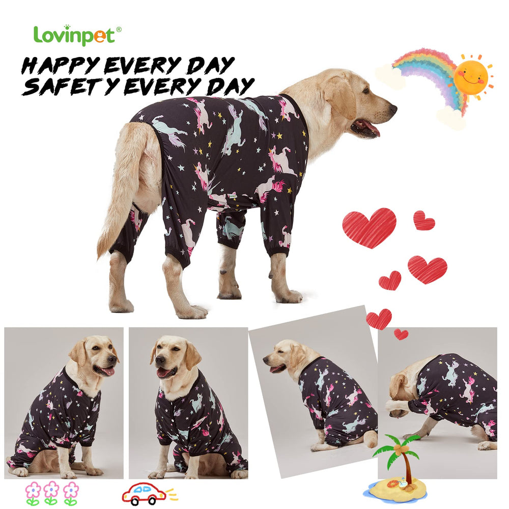 LovinPet big dogs onesies keeps coat clean during travel and home
