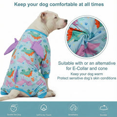 LovinPet blue-purple pajamas add cheerful style for lounge time and cuddles.