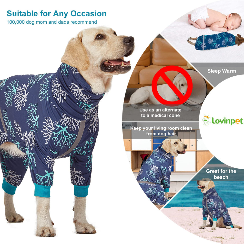 LovinPet boxer-dogs-onesie-coral-tree-print adds stylish comfort for daily wear.