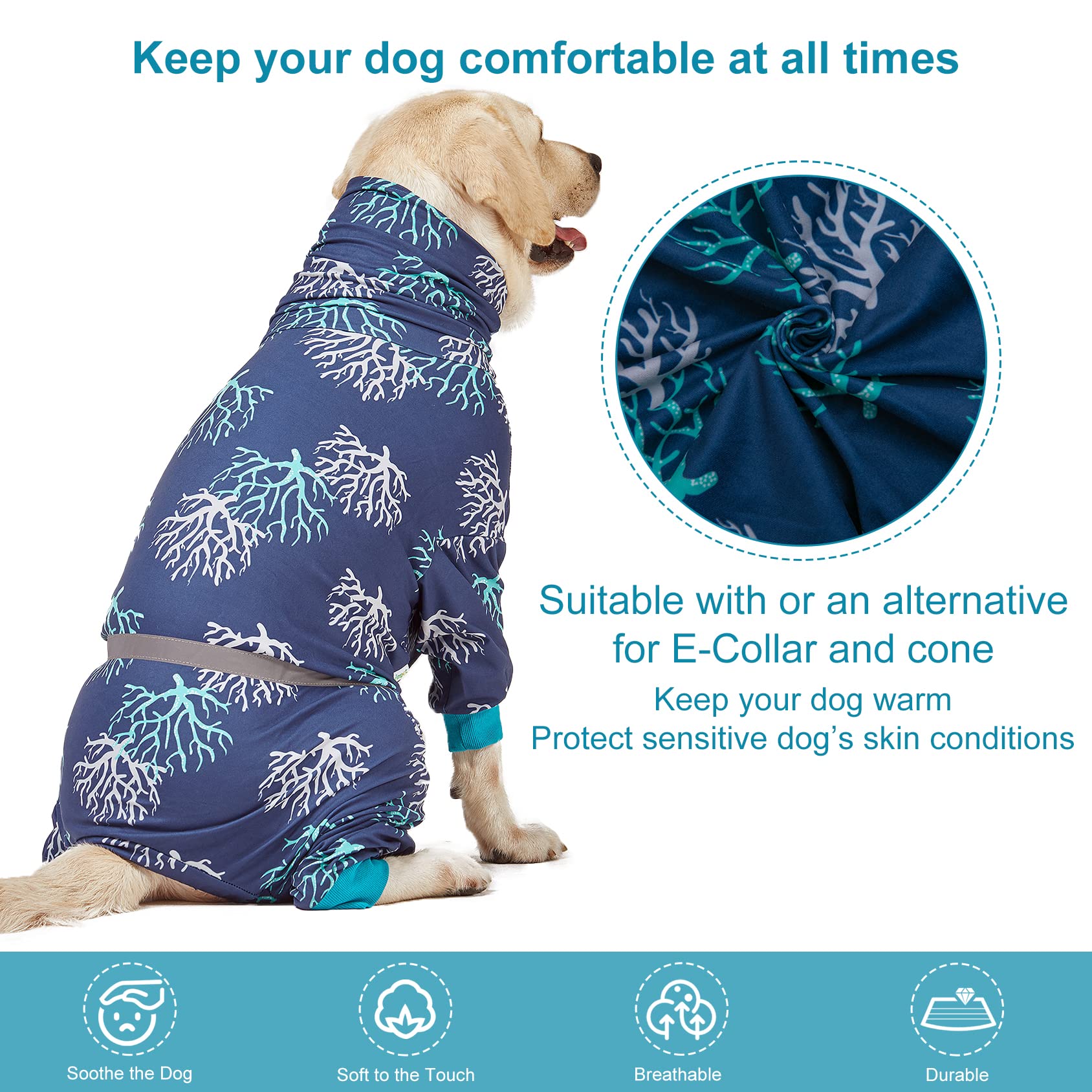 LovinPet boxer-dogs-onesie-hoodie-detail portrays adjustable hood for cozy warmth during walks.