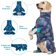 LovinPet boxer-dogs-onesie-reflective-strip-night-visibility improves safety at night.