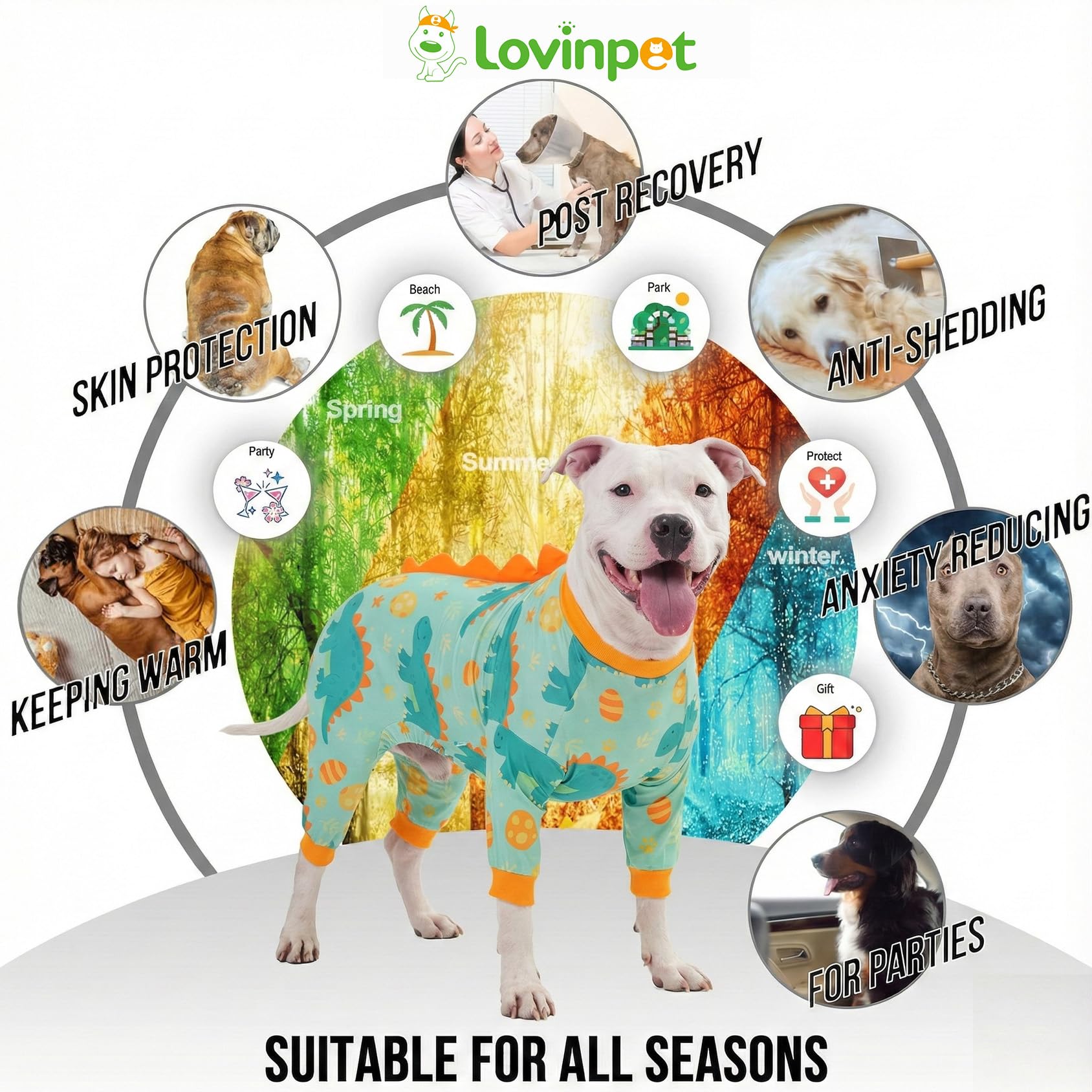 LovinPet breathable knit blends cotton and polyester for year-round wear