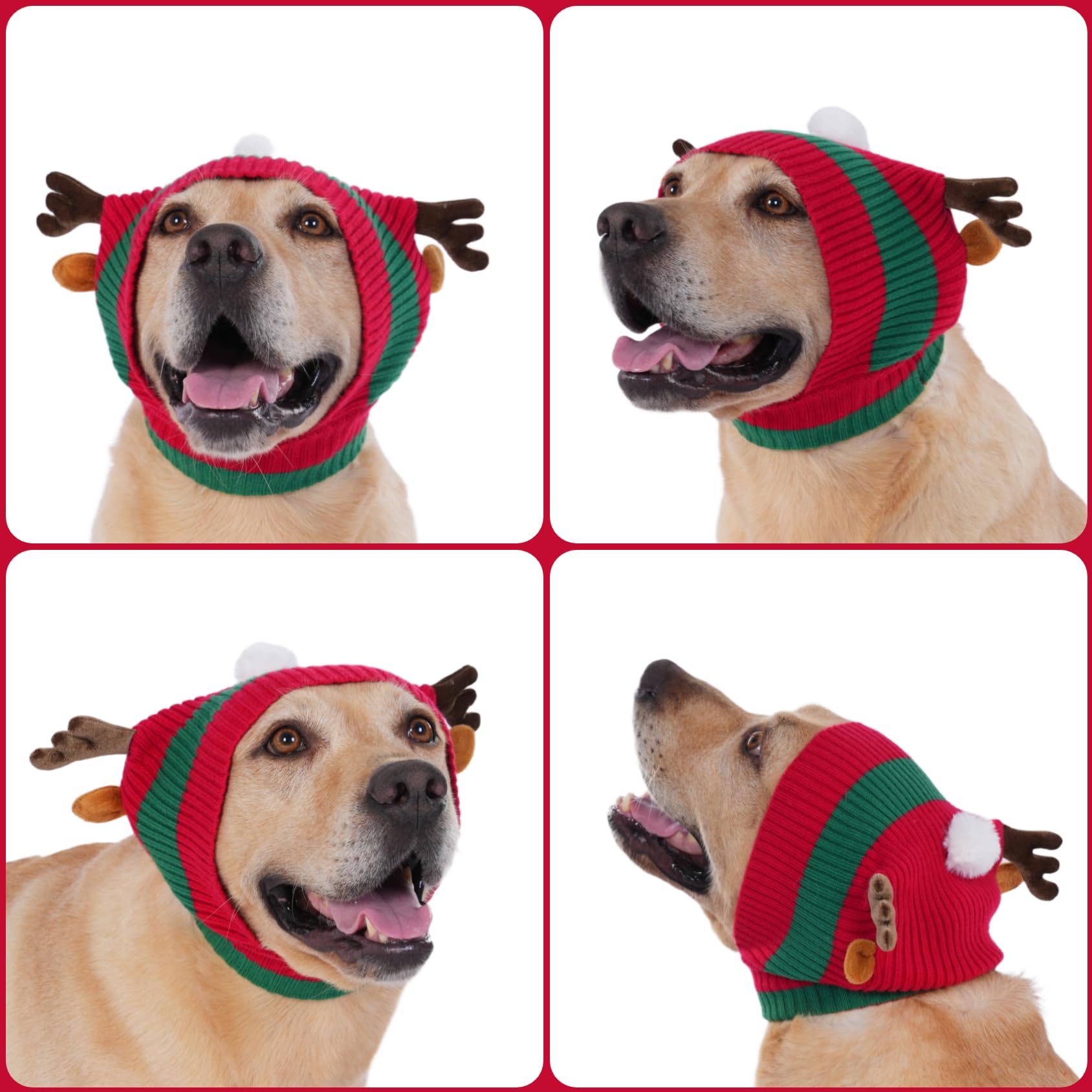 LovinPet Christmas dog hat snood neck-warmth during chilly walks