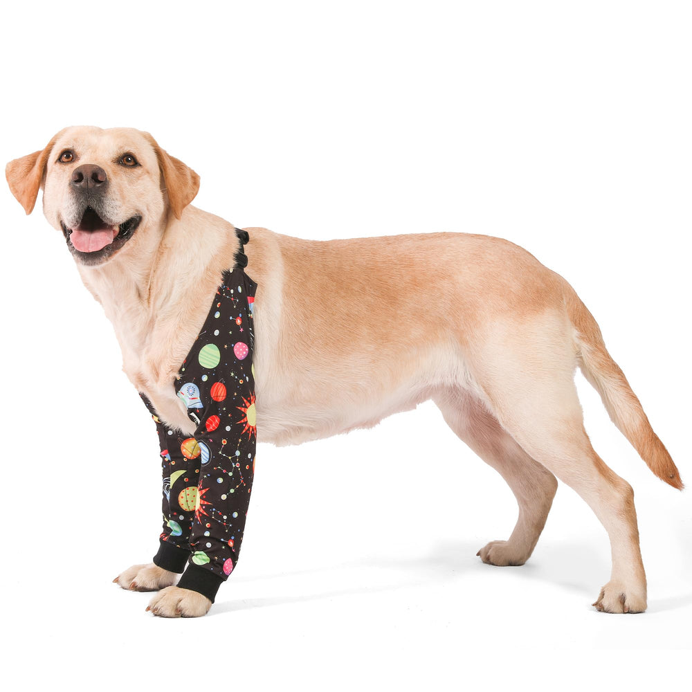 LovinPet elbow protector front view with secure fit for active dogs.