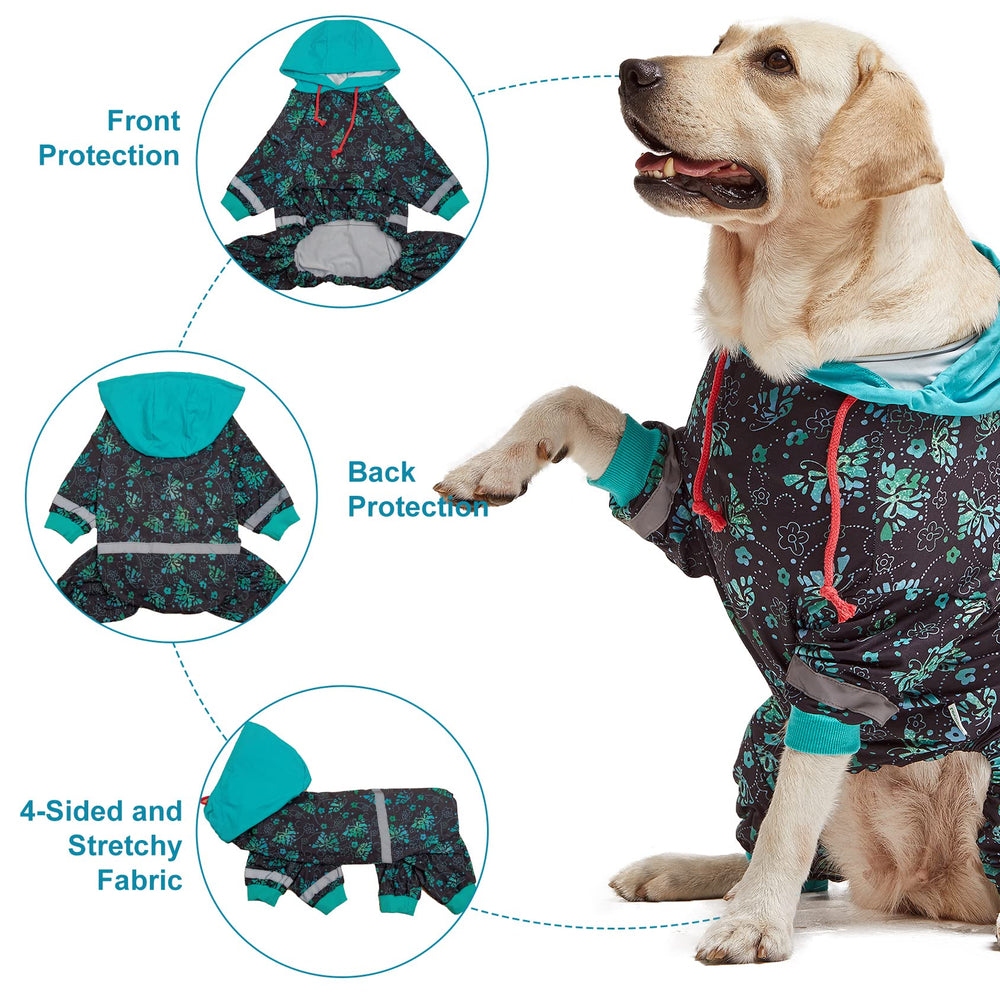 LovinPet butterfly-and-rings print dog onesie adds cute style during recovery.