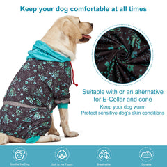 LovinPet dog onesie shows reflective stripe for better night visibility.