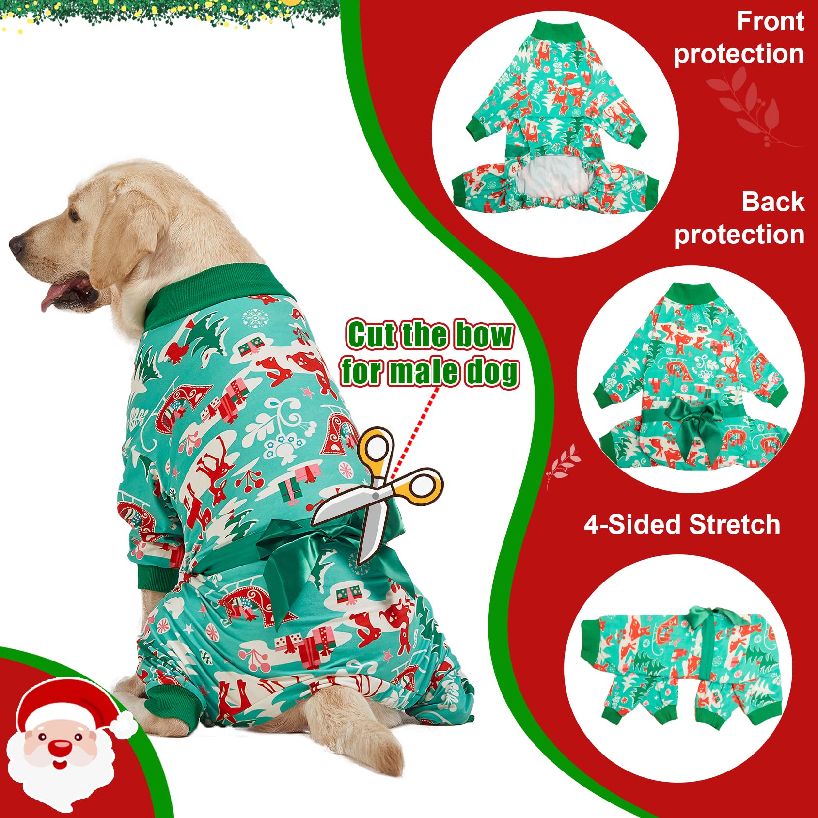 LovinPet dog pajamas full-coverage design reduces heat loss for all-season wear