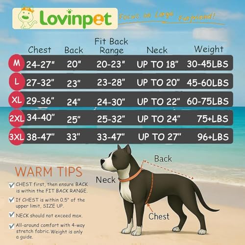 LovinPet dog pajamas large size on a wearing dog