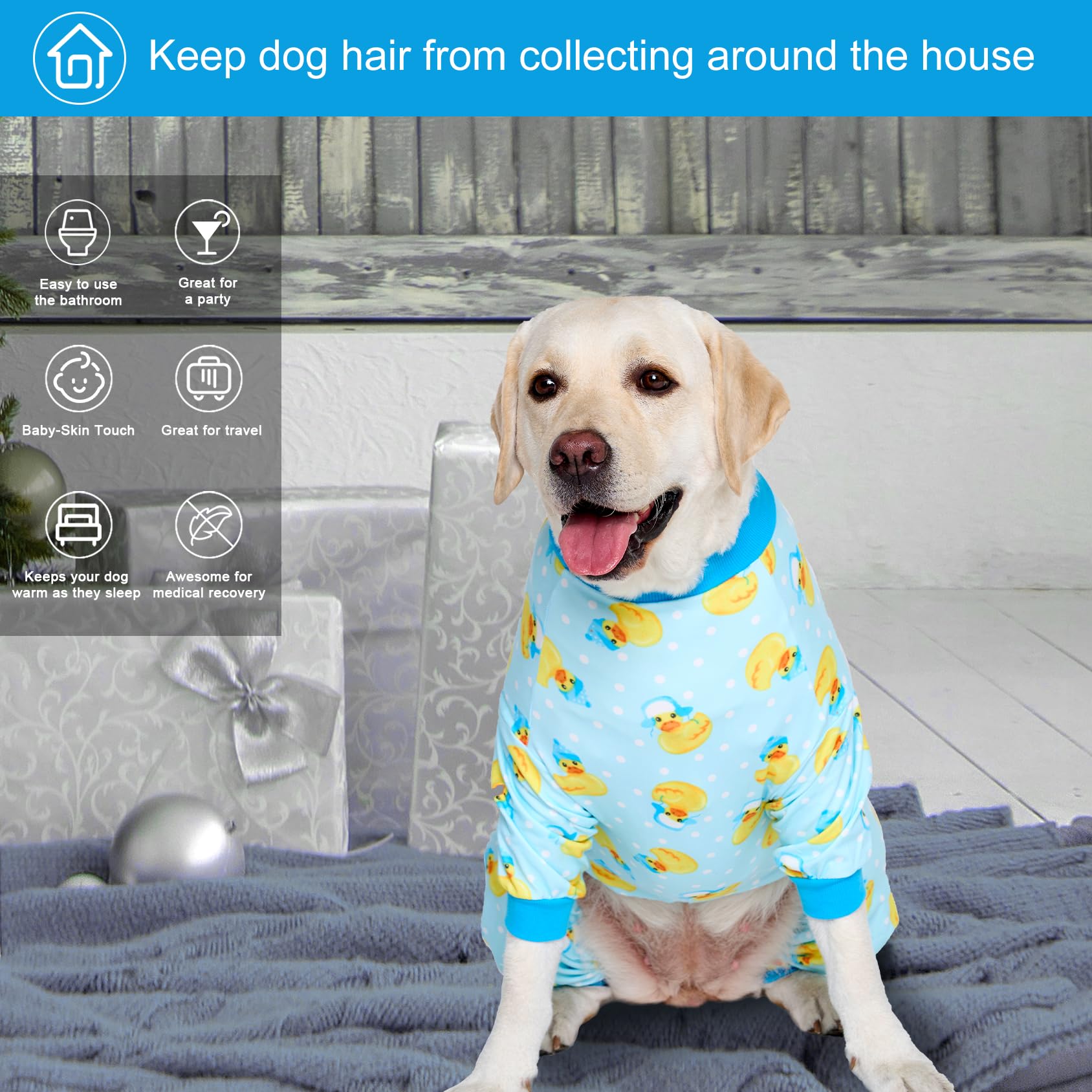 LovinPet dog-pajamas soft-knit closeup highlights breathable fabric