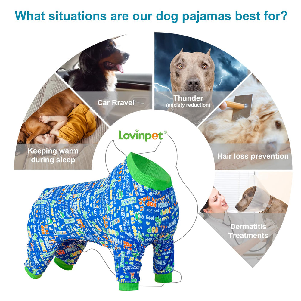 LovinPet dog pajamas worn on a giant breed during an outdoor stroll