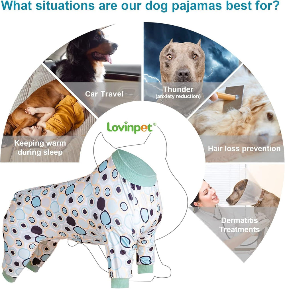 LovinPet all-season lightweight dog PJs for year-round wear