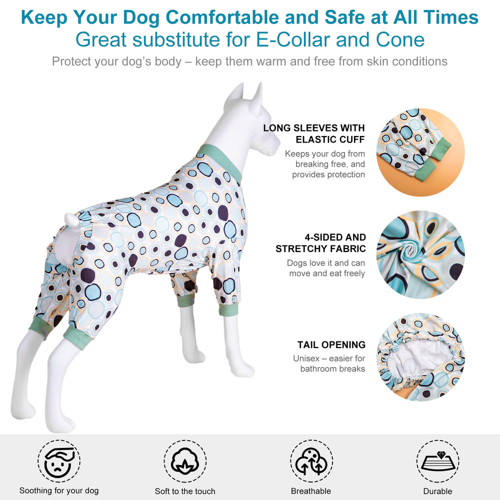 LovinPet crew-neck design dog PJs with bullseye print for style