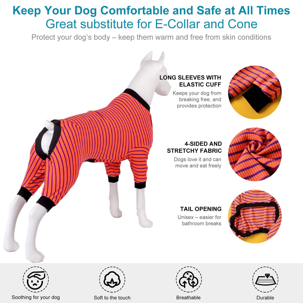 LovinPet dog PJS medium lifestyle scene with color stripes for everyday use.