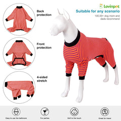 LovinPet dog PJS medium mid-length sleeves detail for seasonal wear.