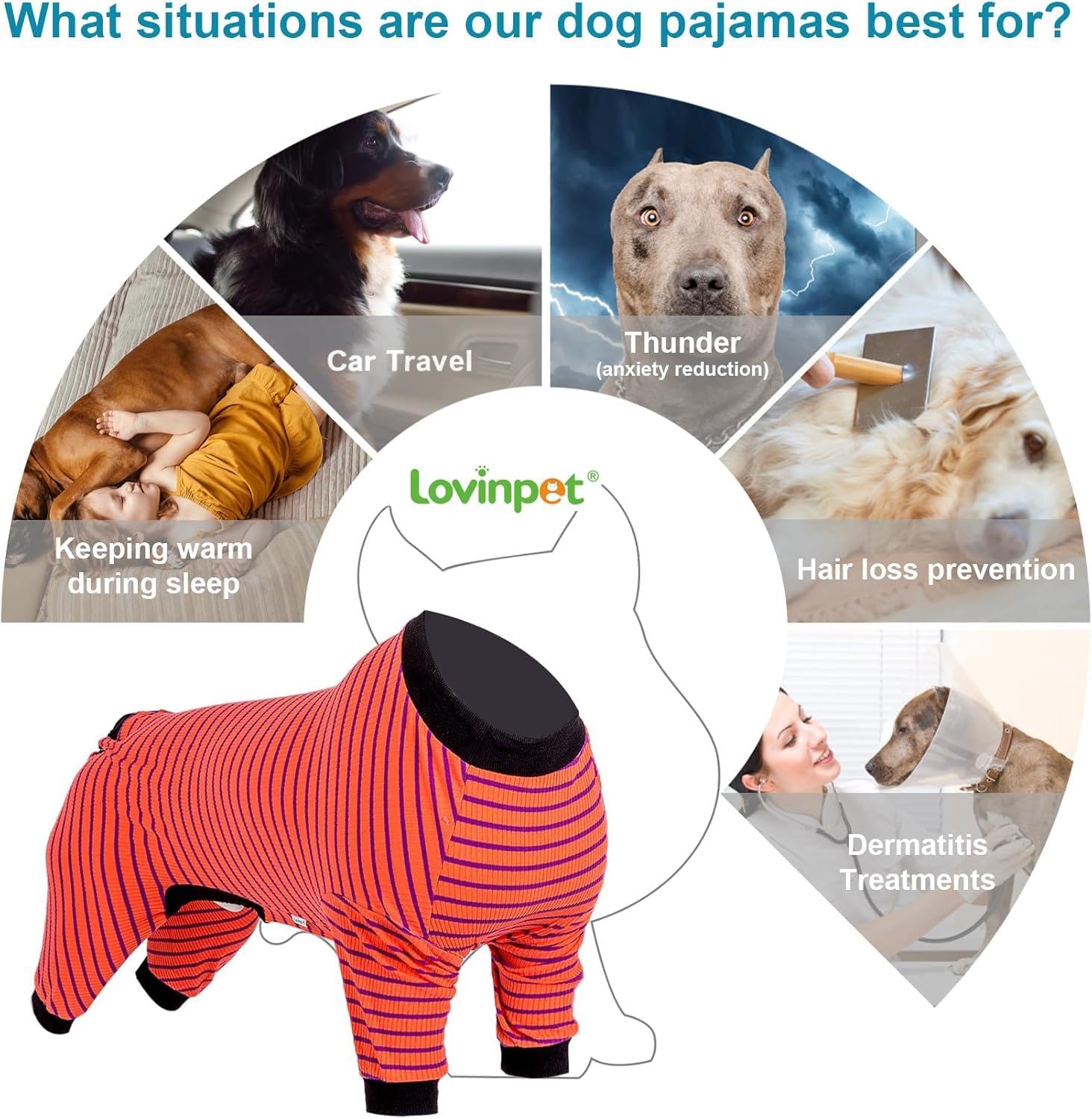 LovinPet dog PJS medium pure cotton fabric close-up showing breathable material.