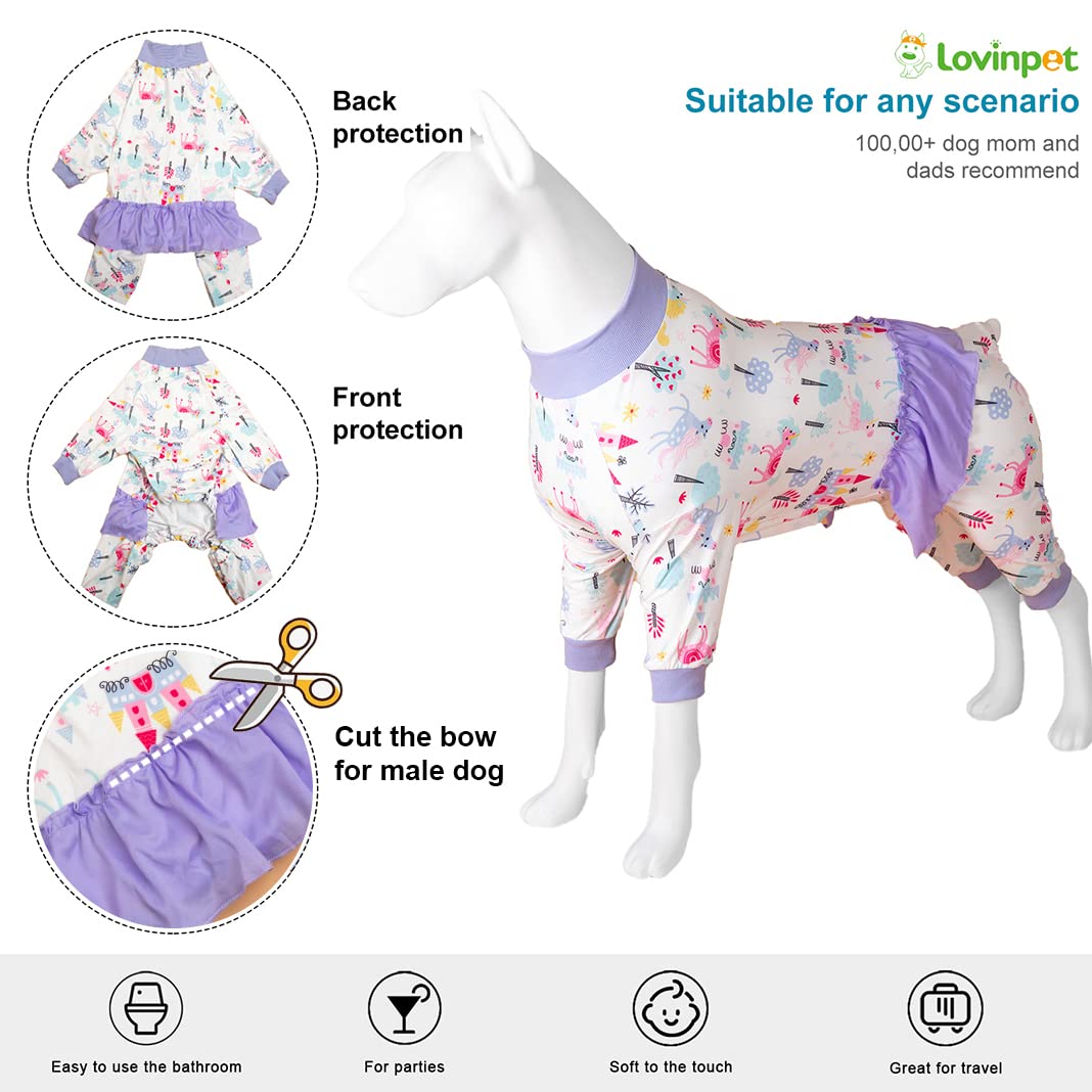 LovinPet dog PJS medium soft fabric texture emphasizes breathable comfort.