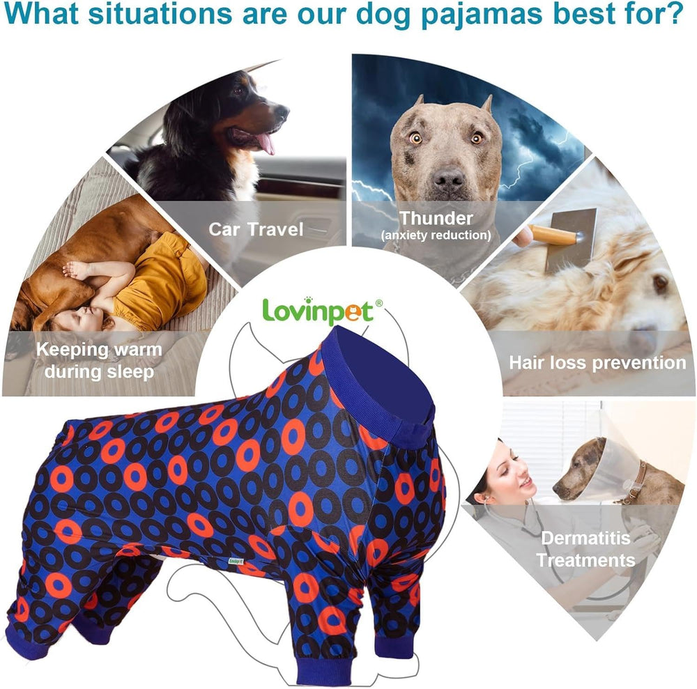 LovinPet extra large dog pjs stretchy close-fit design for secure wear