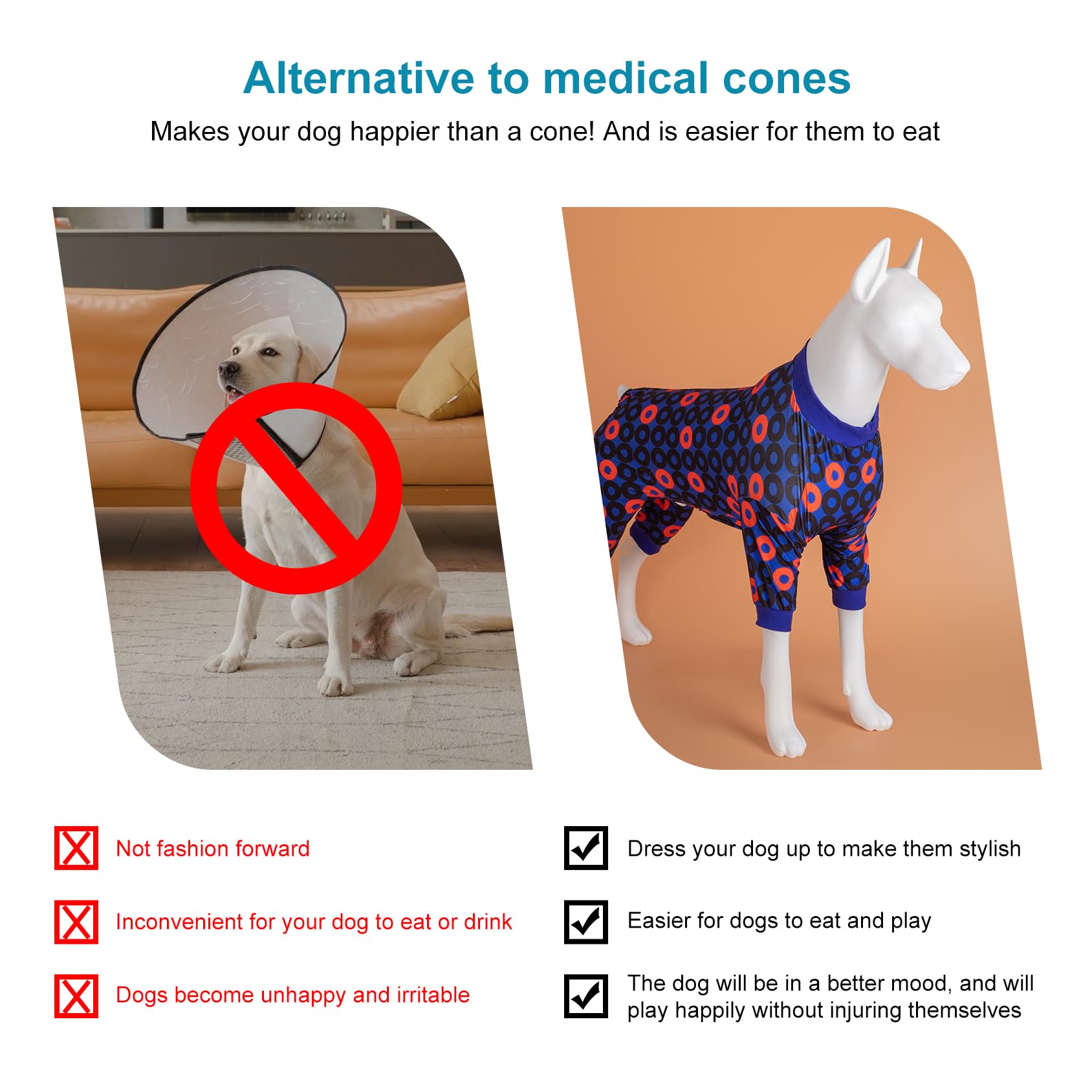 LovinPet extra large dog pjs winter-ready bottoming jumpsuit option