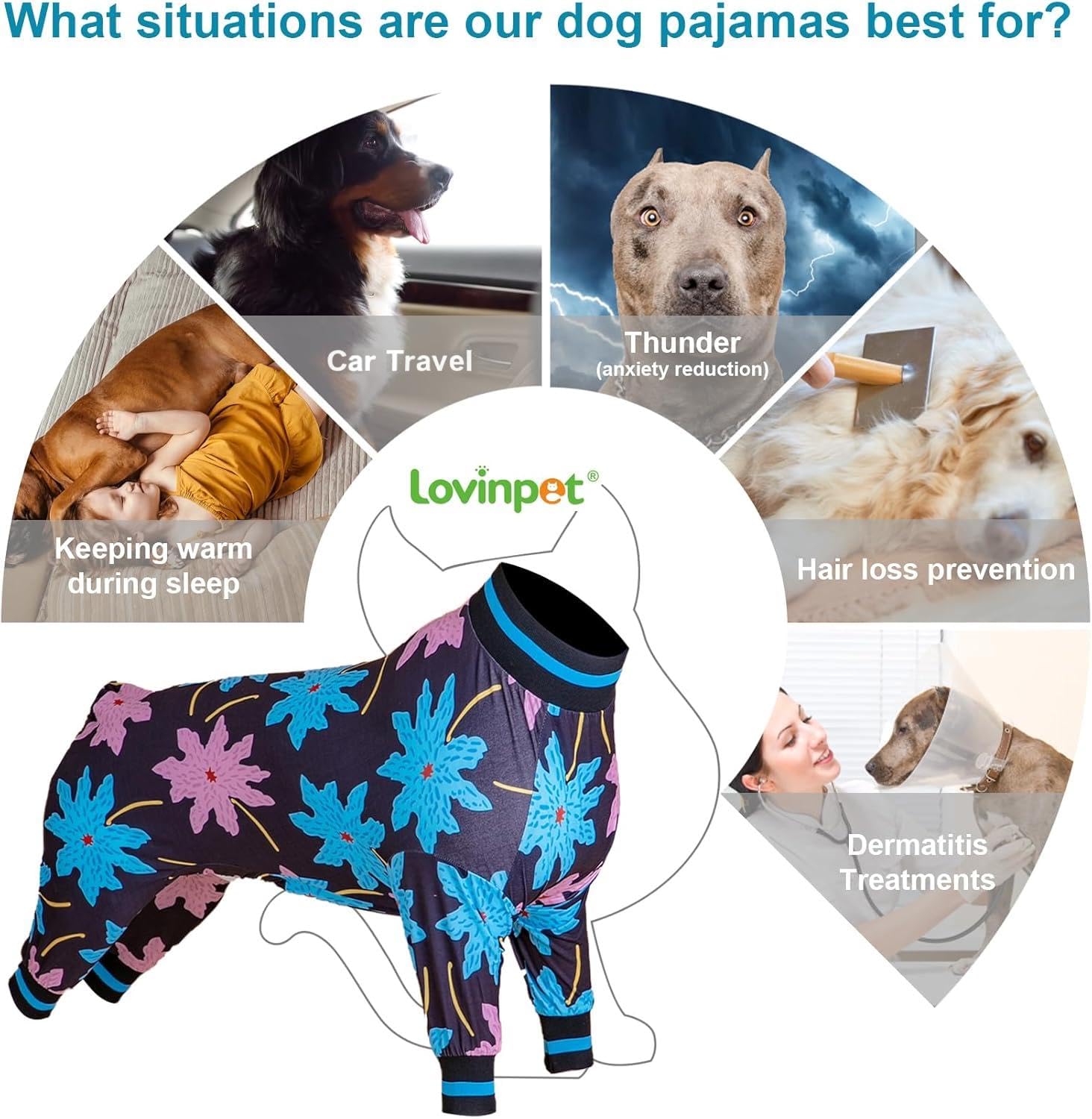 LovinPet all-season dog pajama worn solo in summer or as base layer