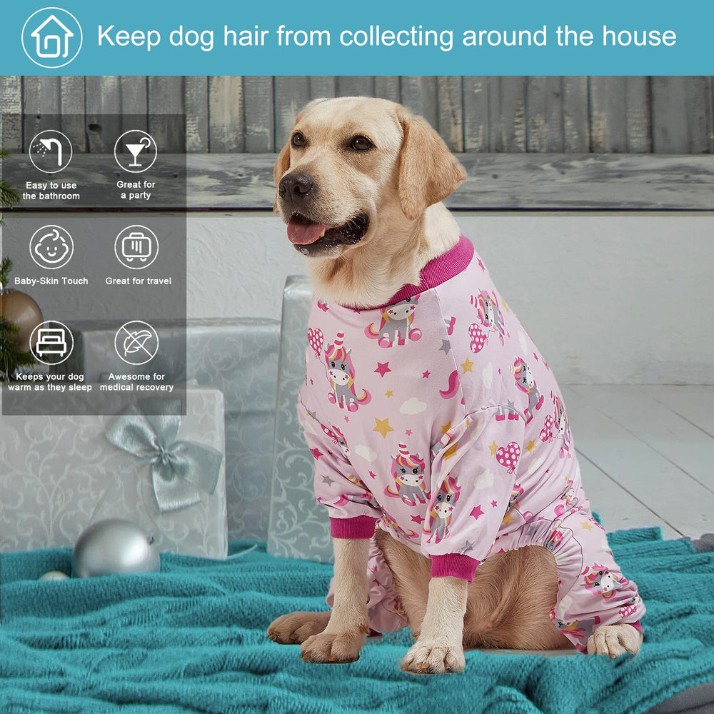 LovinPet unicorn-rose-pink-print soft and warm fabric for year-round comfort.