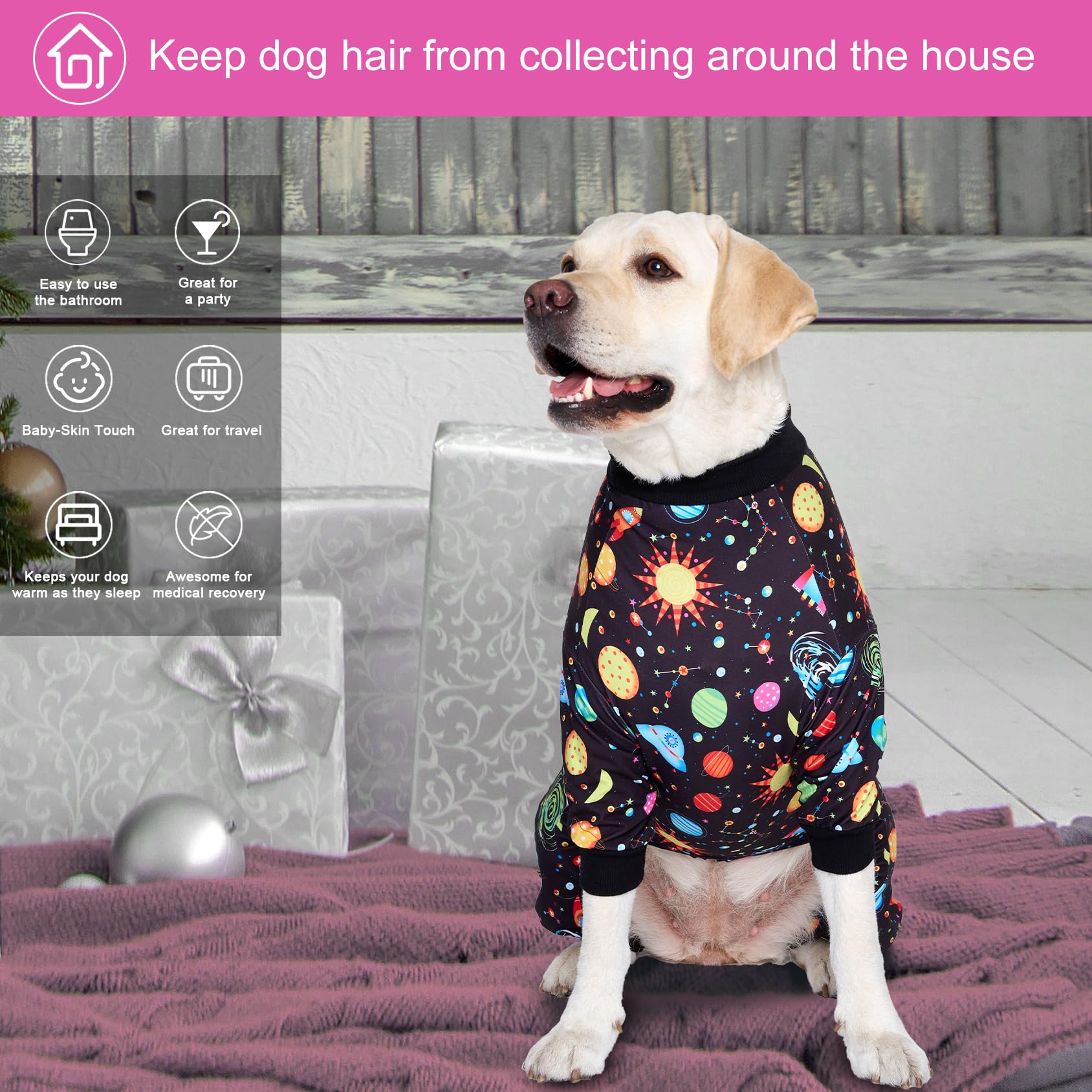 LovinPet easy-on-off-dog-onesie emphasizes simple closures for quick daily dressing.