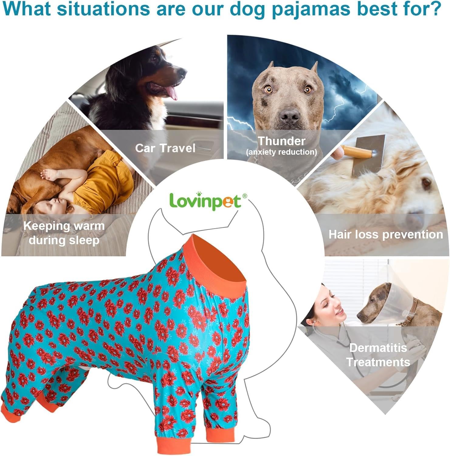 LovinPet eco-friendly soft fabric; skin-friendly comfort with easy movement.