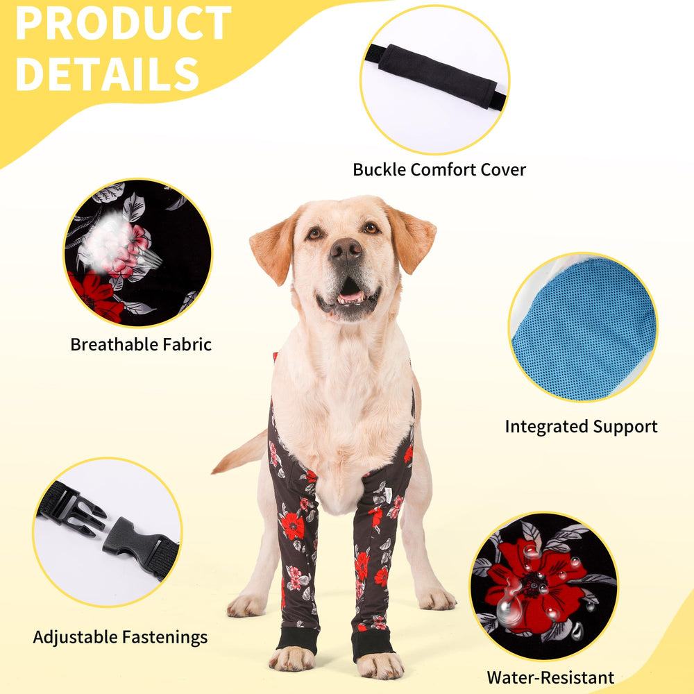 LovinPet elbow protector adjustable buckle straps deliver a secure fit.