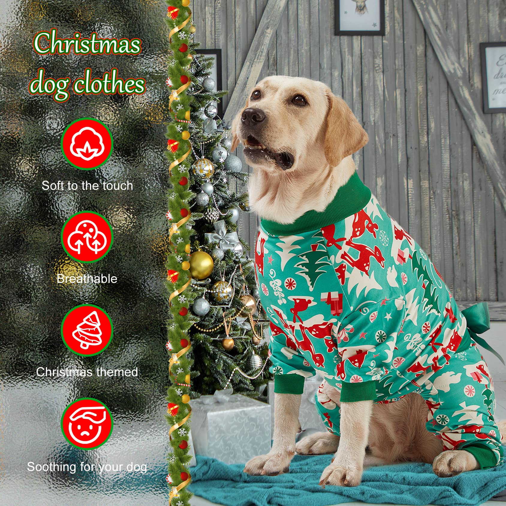 LovinPet fabric-closeup-dog-pajamas shows soft, skin-friendly materials.