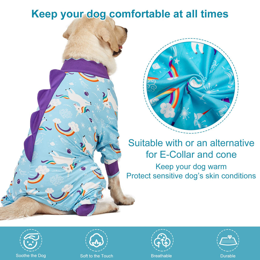 LovinPet giant dog pajamas crew-neck with dinosaur detail for cute styling