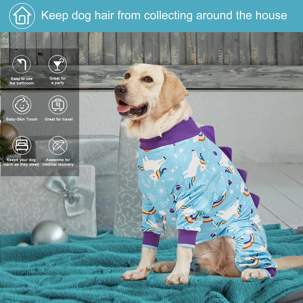 LovinPet giant dog pajamas UV protection detail for sun-safe lounging