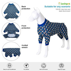 LovinPet Jammies pitbull shirt print closeup emphasizes cozy cotton-poly blend