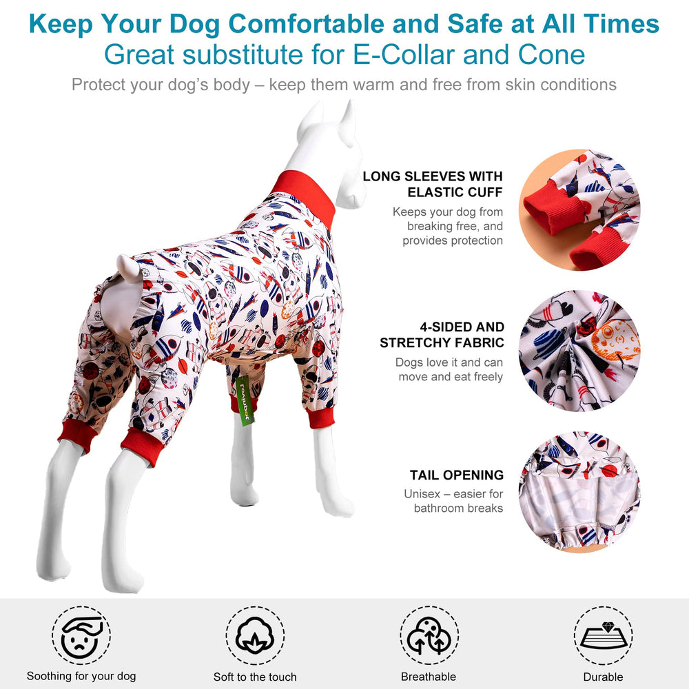 LovinPet knee-protection recovery-pjs demonstrates knee coverage and movement ease