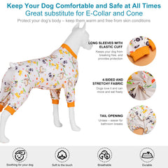 LovinPet Labrador Pajamas white animal print closeup for stylish comfort.