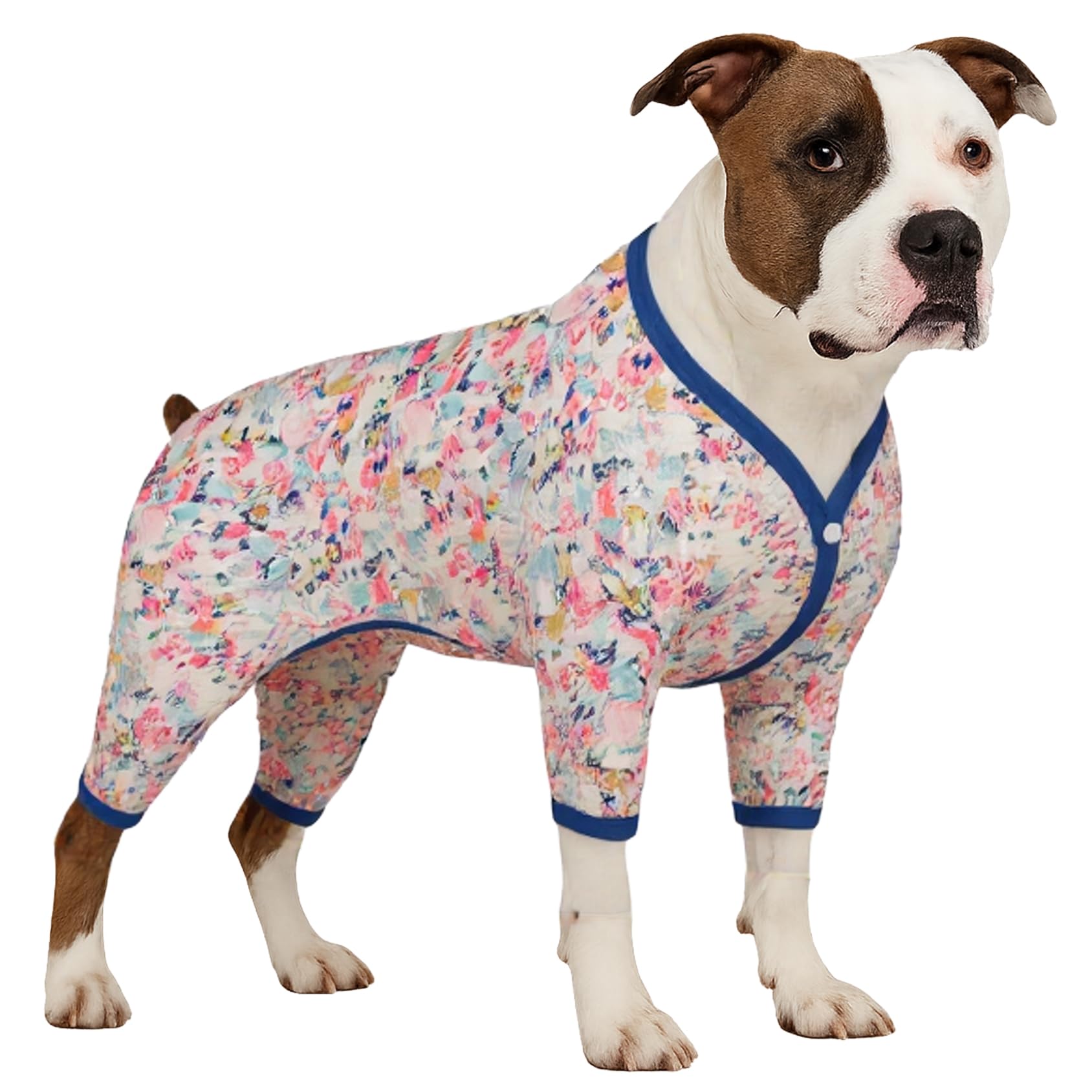 LovinPet large dog clothes feature spring flowers print for stylish comfort on walks