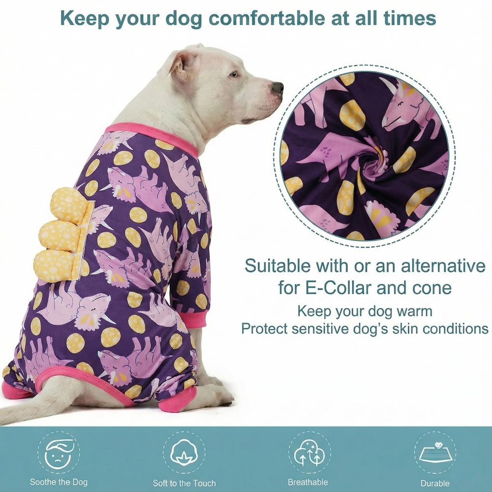 LovinPet large dog pajamas easy-on/off closure for quick changes