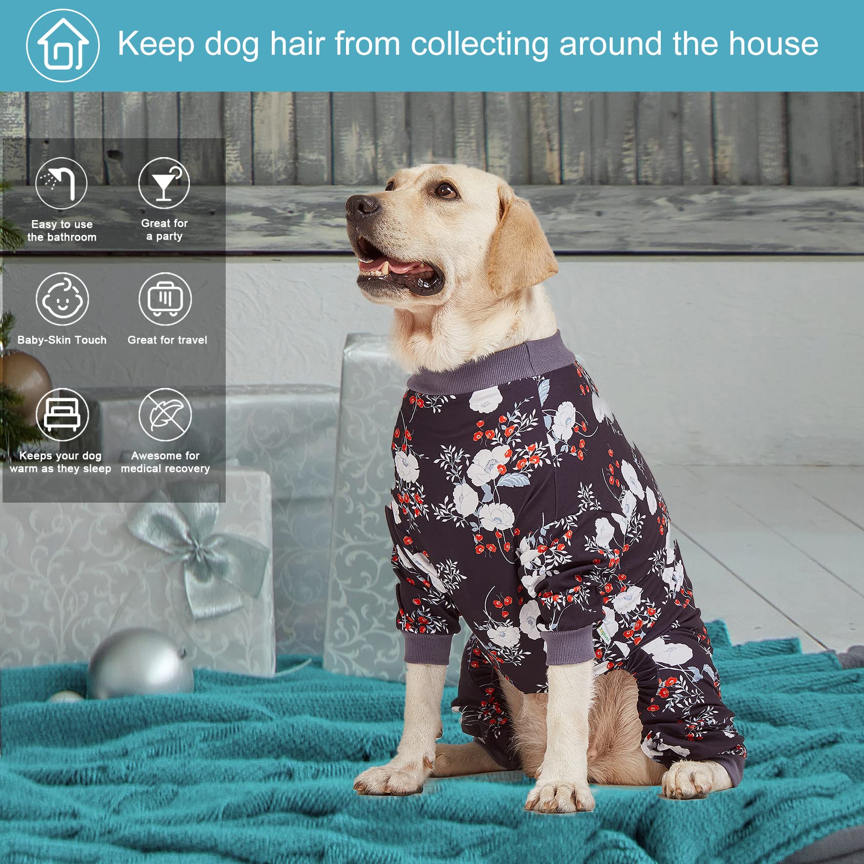 LovinPet large dog pajamas lightweight fabric ideal for travel and sleep.